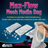 Aquatic Experts Max Flow Filter Media Bag, Durable Secure Drawstring Filter Bags for Aquarium and Pond.