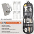 Set Set Set Set BOMKI Grilling and Camping Cooking Utensils for The Outdoors BBQ - Camping Utensil Kitchen Cookware
