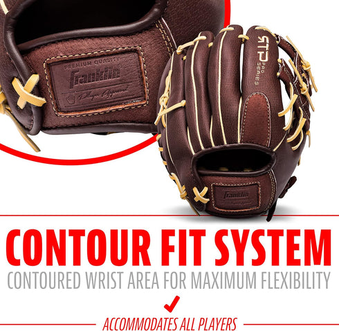 Franklin Sports RTP Pro Baseball Gloves, Infield & Outfield Fielding Glove