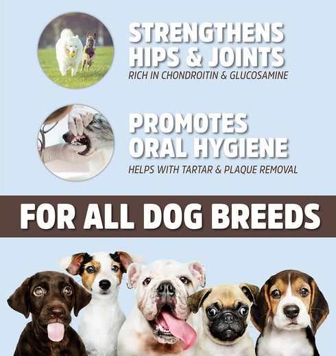 Beef Esophagus Dog Treats, Grass Fed, All Natural Jerky Chews, 12 Inch, 1 Pound Bag