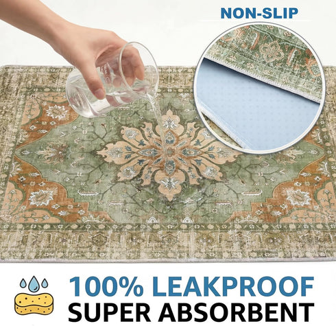 48" x48" Washable Pee Pads for Dogs,Great Urine Absorbent Reusable Puppy Training Pads,Waterproof,Leak-Proof & Non-Slip