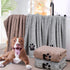 Dog Towels for Drying Dogs, Super Absorbent Soft Microfiber Bath Grooming Towel for Dogs, Cats, and Other Pets (M-36" *