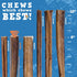 6 Inch (12 Pack) 100% Jack&Pup Thick Bully Sticks for Dogs Bully Stick Dog Chews, Single Ingredient Beef Bully Sticks