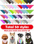 50 Pack Set PET SHOW Paw Pattern Small Dog Bandanas Bulk XS Washable Puppy Girl Boy Triangle Bibs Kerchief Cats Scarves
