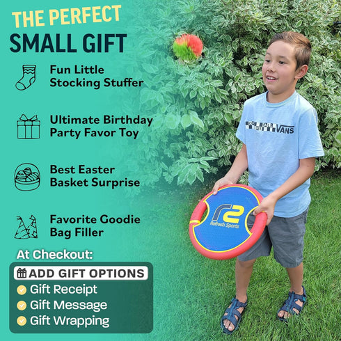 Fun Bouncy Paddle & Stringy Ball Toss & Catch Game - Easy to Use for Kids All Ages - Soft Foam Design for Safe Play