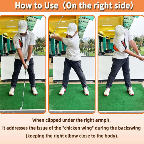 THE GOLFER STORE Golf Swing Trainer Aid, Portable Golf Training Aid for Beginners, Corrects Posture