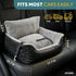JOTADE 35 lbs Dog Car Seat for Small & Medium Dogs Washable & Reversible Pet Travel Booster Seat, Double Safety