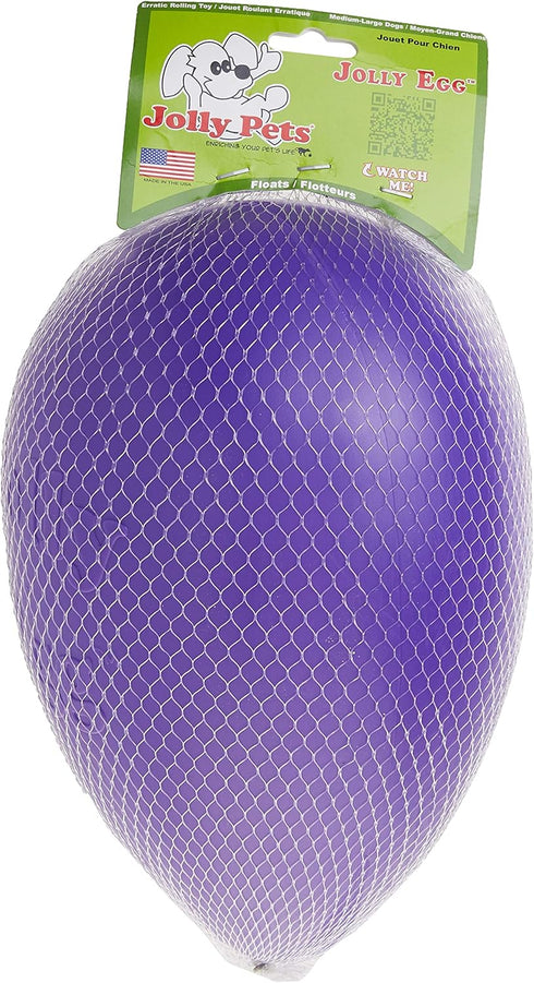 Jolly Pets Jolly Egg Dog Toy, 12 Inches, Large, Purple