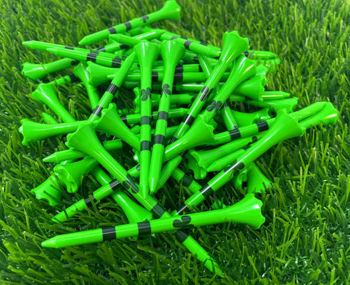 NorthPointe 3 ¼ Neon Plastic Golf Tees - Highly Visible Bright Colors, Easy to Find Golf Tees in Bulk