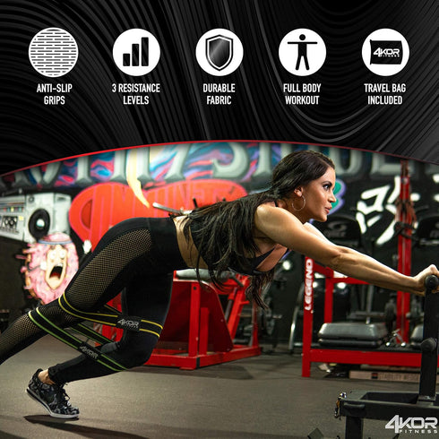 Resistance Loop Band Set for Crossfit, Yoga, Physical Therapy, Booty Building