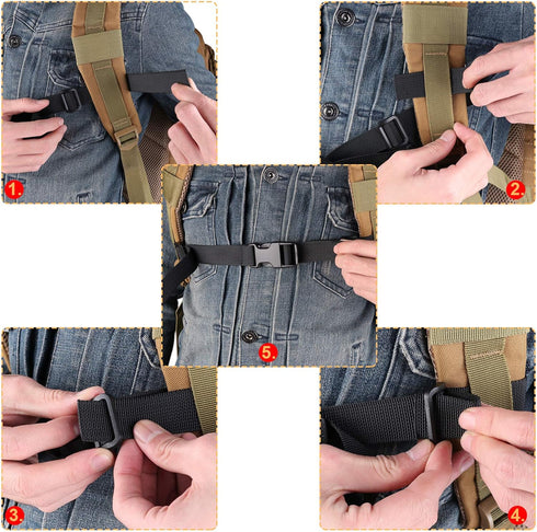 MAGARROW Adjustable Backpack Chest Strap, Sternum Strap Chest Belt with Buckle