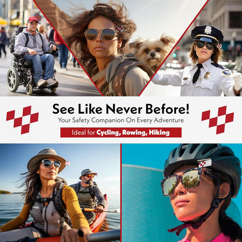 Take A Look Active Original Activity Mirror for Sunglasses, Bike Helmets, or Visors