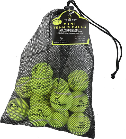 Hyper Pet MINI Tennis Balls for Dogs - 12 Pack, Interactive Dog Toys & Tennis Balls for Small Dogs, Great Dog Gifts