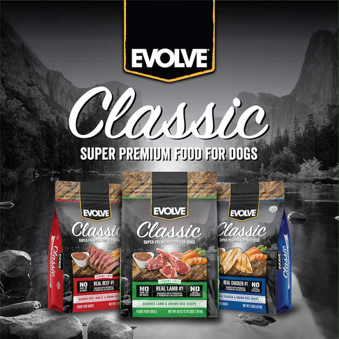 Evolve Classics Lamb and Brown Rice Recipe Dog Food - 14 lb