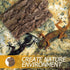 Mipcase Reptile Bark Hideout Decor - Cork Bark Climbing Mat for Terrarium and Reptiles