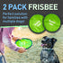 Maxpower Planet Dog Frisbee X2 Pack - Soft Catch Floating Frisbee for Dogs, Lightweight 10-inch Flying Disc for All
