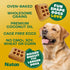 NATOO Dog Treats for Large Breed, Crunchy Biscuits with Oats, Banana and Honey, 8oz