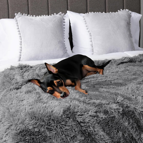PetAmi Waterproof Dog Blanket for Small Medium Dogs, Calming Fleece Cat Blanket, Couch Protector Washable Sherpa Faux