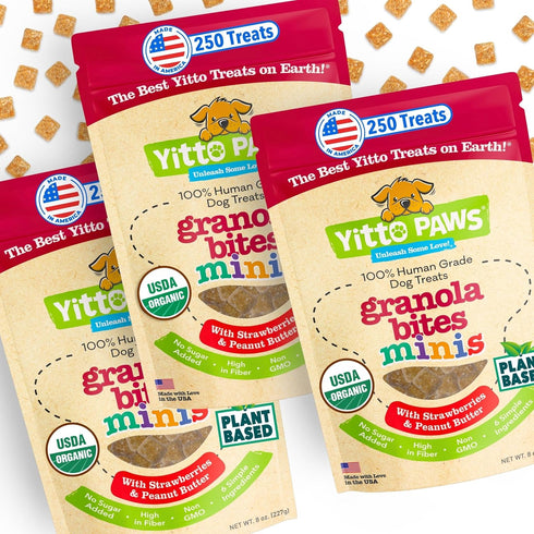 Organic Puppy Treats - Healthy Dog Training Treats, All Natural Dog Biscuits for Small Dogs & Puppies, Mini Peanut