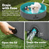 Swimming 32" 8") Sloosh Foldable Dog Kiddie Pool - Portable Hard Plastic Doggie Pool, Anti-Slip Collapsible Pets Bath