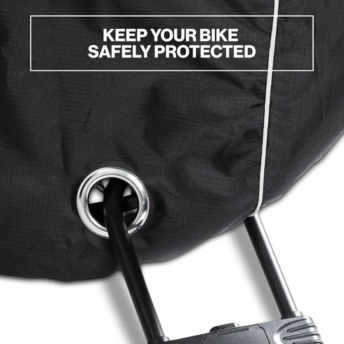 Team Obsidian Bike Covers | Outdoor Storage or Transportation | Heavy Duty, Waterproof 210D Oxford Ripstop | Sizes L,