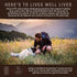 Earth Animal Wisdom Air Dried Dog Food, from The Land Recipe, Venison, Beef, Bison, 2 lb Bag, Made in USA