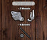 Snowboard Wall Mount with Hooks - Universal Design Snowboard Rack, Space Saver Wall Art (Black & White)