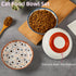 Nonslip Cat Bowls - Ceramic Whisker Friendly Shallow Cat Food Dish, 3PCS Anti Whisker Fatigue, Nonskid