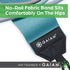 Gaiam Squat Band & Hip Trainer Set, Fabric Resistance Band with 3 Adjustable Tubes, Home Gym Equipment