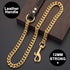 Chain Dog Leash, Metal Chew Proof 12MM Pet Leash with Leather Padded Handle for Large Medium Small Dogs (3ft Total