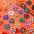 Sweetude 100 Pcs Halloween Dog Collar Flowers Charms, Holiday Dog Accessories for Small Medium Large Dogs