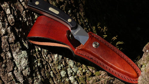 Old Timer 158OT Guthook Skinner, 7.3in High Carbon S.S. Full Tang Fixed Blade Knife for Outdoor Use