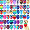 Silkfly 50 Pcs Summer Tie Dye Dog Bandanas Bulk Pet Scarf Grooming