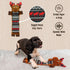 Lazy One Moose Squeaky Dog Toy, Soft Crinkle Toy for Heavy Chewers