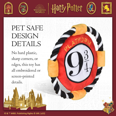 Harry Potter 9 3/4 Platform Frisbee Pet Toy, Themed Design Frisbee for Dogs