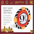 Harry Potter 9 3/4 Platform Frisbee Pet Toy, Themed Design Frisbee for Dogs