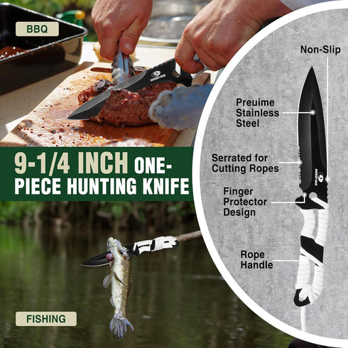 Mossy Oak Hatchet and Machete Knife Set with Sheath, One-Piece Axe & Hunting Knives, Ideal Gift for Men