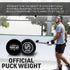 (4) Franklin Sports NHL Hockey Stick Handling Balls - Hockey Training Aids for Stick Handling + Hands Practice - On +