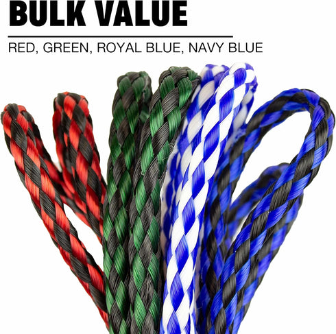 Downtown Pet Supply 6 Pack Braided Poly Slip Lead Dog Leash, 5' Long, Durable Universal Slip Leash for Groomers &