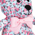 Blueberry Pet Gift Toys for Puppies & Dogs, 6", Cute Floral Print Light Blue Happy Bear Designer Squeak Plush Toy