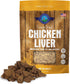 Freeze Dried Dog Treats, Chicken Liver, All Natural, Made in USA, High in Protein, 3oz