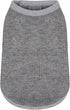 Cozy Dog Shirts for Small Puppies, Stretchable Gray Attire, Easy-On Design, Ideal for Chihuahuas and Yorkies, Medium