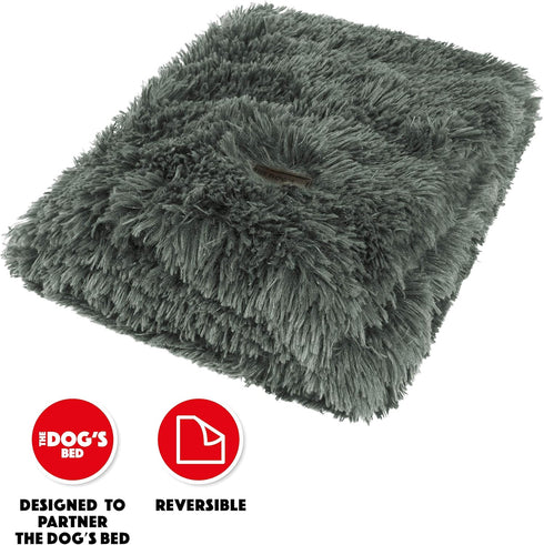 The Dog’s Blanket Sound Sleep Donut Blanket, XL, Calming Anti-Anxiety Snuggler Blanket, Steel Grey