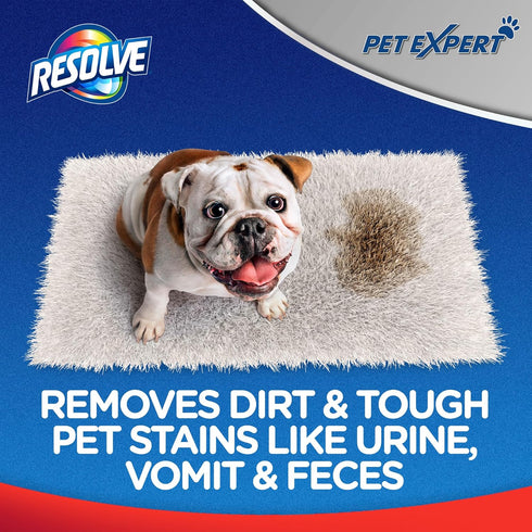 22 oz Resolve Pet Expert Stain and Odor Remover, Carpet Cleaner, Pet Stain and Odor Remover, Carpet & Upholstery