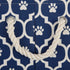 Bone Dry Pet Storage Collection, Nautical Blue Small Round Lattice Paw Print