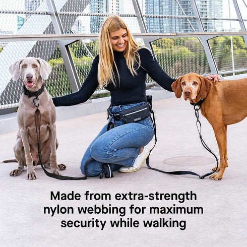 Canada Pooch Dog Utility Leash - Durable Nylon Heavy Duty with Neoprene Padded Handle, Adjustable 4ft to 6ft