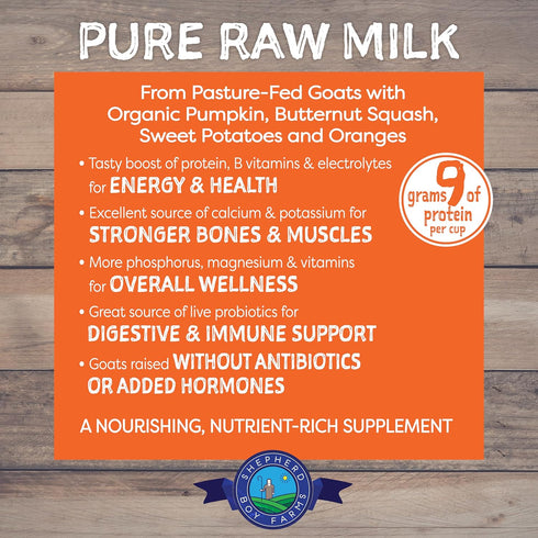 Freeze Dried Raw Goat Milk with Probiotics for Dogs & Cats, Organic USA Veggies & Fruits, High Protein Food Toppers