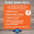 Freeze Dried Raw Goat Milk with Probiotics for Dogs & Cats, Organic USA Veggies & Fruits, High Protein Food Toppers