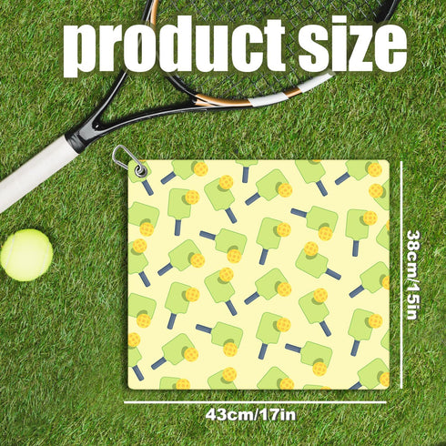 Pickleball Towel & Carabiner Clip, 15x17in Microfibre Towel for Sports, Funny Gifts for Pickleball Lovers
