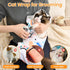 27.6'' Cat Grooming Wrap for Cutting Nails Self-Adhesive Soft Polyester Fabric Swaddle Wrap for Cats Anti-Scratch